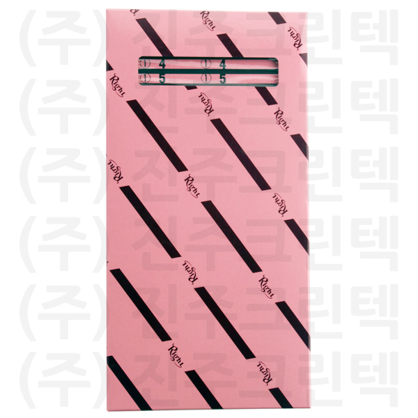 무늬택/검정두줄 - 분홍