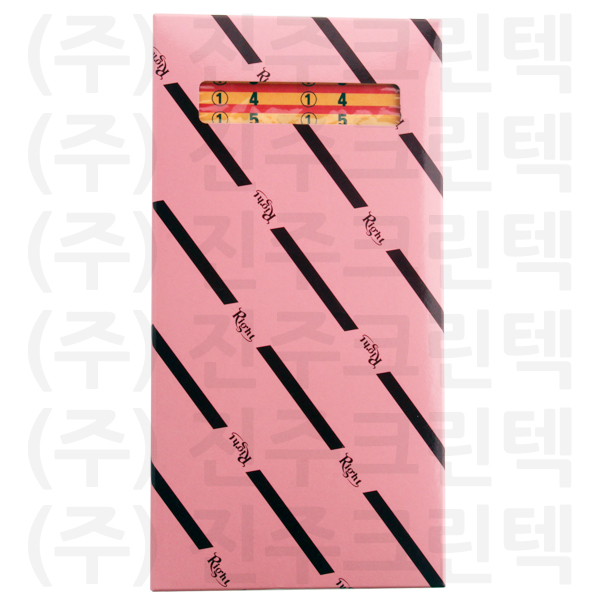 무늬택/빨강두줄 - 주황